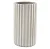 CACHEPOT EM CIMENTO CANELADO OFF WHITE MART 24cm - Imagem 1
