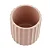 CACHEPOT EM CIMENTO CANELADO ROSA MART - Imagem 2