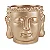 CACHEPOT BUDA EM CIMENTO DOURADO MART - Imagem 1