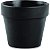 CACHEPOT EM CIMENTO PRETO MART - Imagem 1