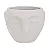 CACHEPOT ROSTO EM CIMENTO OFF WHITE MART - Imagem 1