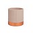 CACHEPOT EM CIMENTO NUDE COM DETALHES ROSE MART - Imagem 1