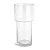 VASO EM VIDRO INCOLOR MARTELADO MART 30CM - Imagem 1
