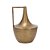 VASO JARRO EM METAL DOURADO MART 37CM - Imagem 1