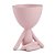 VASO EM POLIRRESINA BOB PLANT PERNA CRUZADA ROSA MART - Imagem 1