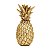 ESCULTURA ABACAXI EM POLIRRESINA DOURADO MART 12,5CM - Imagem 1