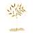 ESCULTURA ÁRVORE EM METAL DOURADO MART - Imagem 1