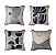 KIT 4 CAPA DE ALMOFADA BORDA PLACE 45CM TOQUE LINHO JOLITEX - Imagem 1