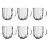 JG 6 CANECAS REFINATTO EM VIDRO 280ML L´HERMITAGE - Imagem 1