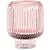 PORTA-VELAS EM VIDRO ROSA MART 8,5cm - Imagem 1