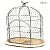 GAIOLA DECORATIVA COM PASSARO NO TOPO 46CM - Imagem 3