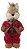 ESQUILO NATAL MENINO EM PE (VERMELHO) 22cm - Imagem 1