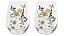 KIT 2 COPO 530ml BUTTERFLY FLORARTE - Imagem 1