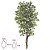 ARVORE FICUS X1008  FOLHAS VERDE CREME 2,1m - Imagem 3
