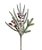 PICK NATALINO DECORATIVO PINHAS E BERRIES COM FOLHAS VERDES - Imagem 1