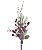 PICK NATALINO DECORATIVO  MACA E BERRIES VERMELHO 40cm - Imagem 1