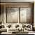 KIT 2 QUADRO EM TECIDO LINHO OFF WHITE MART 100x80cm - Imagem 2