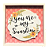 QUADRO MADEIRA PETIT YOU ARE MY SUNSHINE ROSA - Imagem 1
