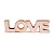ESCULTURA LOVE EM CERAMICA ROSE GOLD MART - Imagem 1