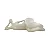 ESCULTURA MULHER DEITADA EM PORCELANA OFF WHITE MART - Imagem 1