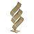 ESCULTURA EM METAL DOURADO MART 41CM - Imagem 1