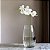 FLOR ORQUIDEA PHALAENOPSIS REAL TOQUE BRANCO AMARELO 65CM - Imagem 4