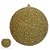 BOLA DECORADA NATAL (DOURADO) 15cm (FLORARTE) - Imagem 1