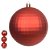 BOLA DECORADA NATAL C/3 UNID (VERMELHO) 10cm (FLORARTE) - Imagem 1