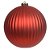 BOLA DECORADA NATAL (VERMELHO) 15cm (FLORARTE) - Imagem 1