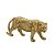 ESCULTURA TIGRE DECORATIVO DOURADO 25CM - Imagem 1