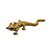 ESCULTURA LAGARTO DECORATIVO DOURADO 27CM - Imagem 1