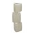 VASO DECORATIVO OFFWHITE EMPILHADO 40,5cm - Imagem 1