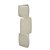 VASO DECORATIVO OFFWHITE EMPILHADO 48,5cm - Imagem 1