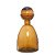 VASO POTICHE DECORATIVO AMBAR COM TAMPA EM ESFERA DECOR 36CM - Imagem 1