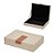 CAIXA DECORATIVA EM MDF E PU BEGE 28X20CM - Imagem 1