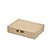 CAIXA DECORATIVA MDF E TECIDO BEGE E FIVELA DOURADA 28CM - Imagem 3