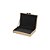 CAIXA DECORATIVA MDF E TECIDO BEGE E FIVELA DOURADA 28CM - Imagem 2