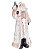 ESCULTURA PAPAI NOEL EM RESINA DECORATIVO OFF wHITE - Imagem 1