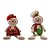 KIT 2 PÇS BONECOS GINGERBREAD DE TRICO E PERNAS FLEXIVEIS - Imagem 1