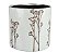 VASO DECORATIVO CILLA BRANCO FLORAL - Imagem 1