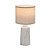 ABAJUR BIVOLT E27 CERAMICA E CUPULA EM LINHO 30CM - Imagem 2