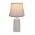ABAJUR BIVOLT E27 CERAMICA E CUPULA EM LINHO 31CM - Imagem 2
