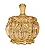 POTE EM VIDRO CHAMPAGNE MART 9X11X9CM - Imagem 1