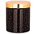 POTE EM CERAMICA PRETO E TAMPA DOURADO MART - Imagem 1