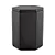 POTE DECORATIVO EM CIMENTO PRETO COM TAMPA MART 20cm - Imagem 1