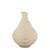 Vaso Decorativo Ondulado de Cerâmica - Bege 31cm - Imagem 1
