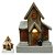 VILA NATALINA CASA DECORATIVA  C/LED 42cm RUSTICA FLORARTE - Imagem 1