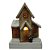 VILA NATALINA CASA DECORATIVA  C/LED 42cm RUSTICA FLORARTE - Imagem 2
