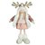 BONECA NATALINA MENINA EM PE ROSA BRANCO 34cm - Imagem 1