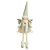 BONECA ANJINHA NATALINA SENTADO C/ASAS CHAMPANHE BRANCO 57cm - Imagem 1